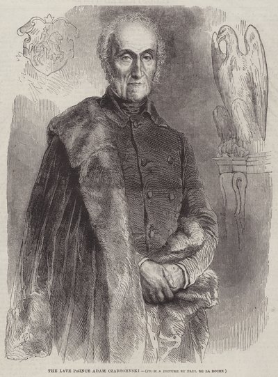 Il defunto Principe Adam Czartoryski da Hippolyte Delaroche